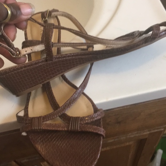strappy chocolate heels